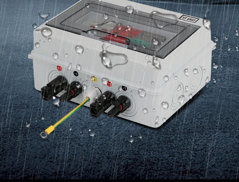 XIONGISOLAR High-quality 600V PV Combiner Box 1-In-1-Out DC with Fuse MCB SPD for Solar Panel Photovoltaic Protection Box