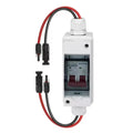 Solar Photovoltaic Combiner Box with Circuit Breaker IP65HT 2-way Waterproof Box 1 in 1 Out DC Photovoltaic Isolation Switch Box