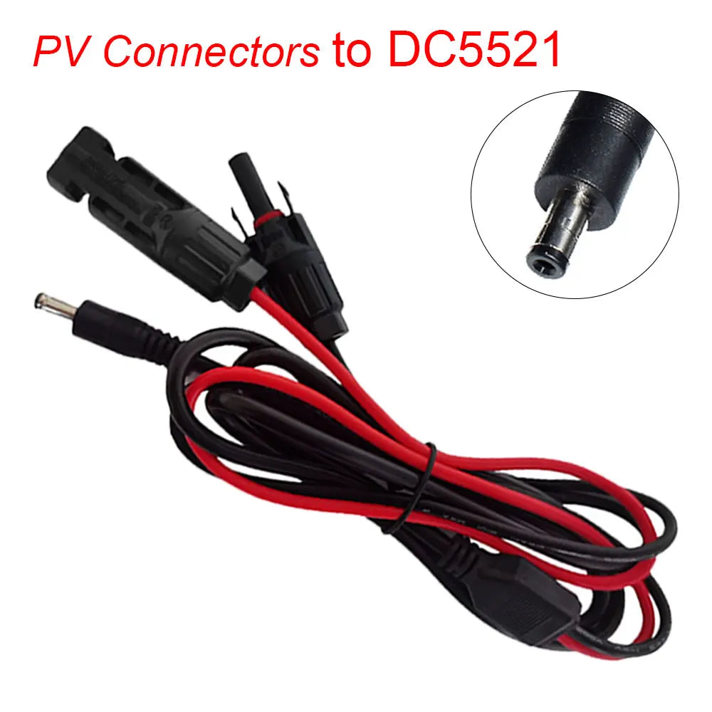 14AWG/16AWG Solar Panel Connector to DC5521 DC7909 Adapter Cable Wire PV Panel Plug Cord Battery Wiring  Solar Extension Cable PRIME RJ SOLAR PH