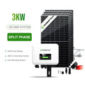 BMAD SUNWAY SWS3KW-ON-US 3000W 3-Phase Split On-Grid Solar Panel System 3kW Photovoltaic Solar Energy System