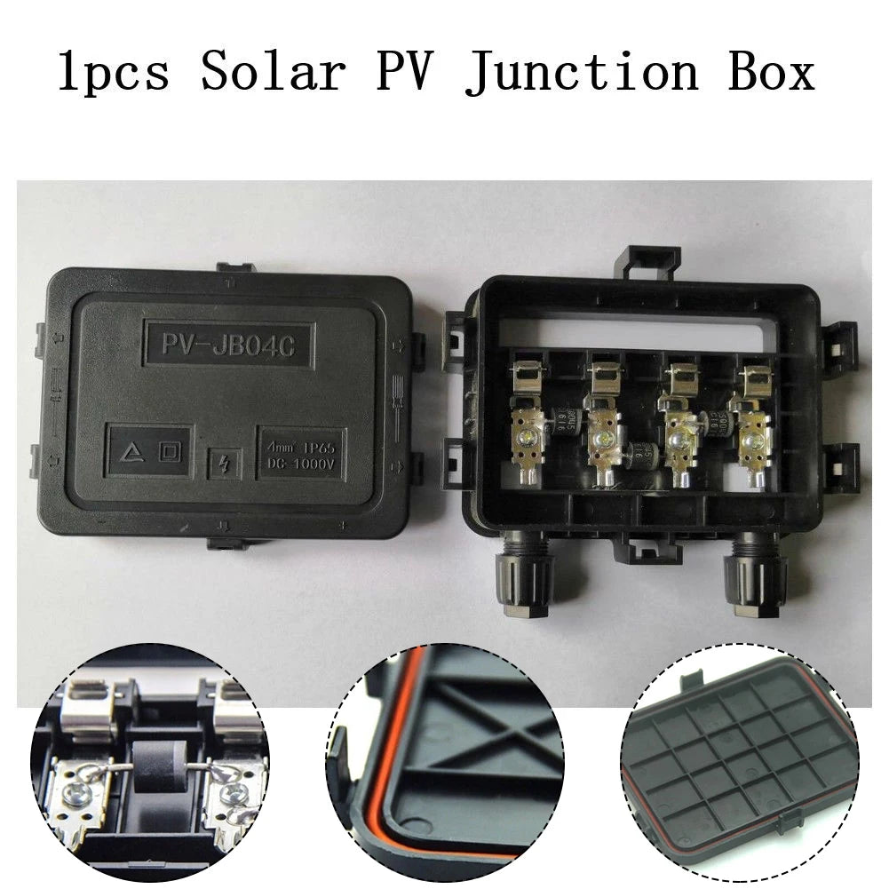 180W-300W 100W Solar PV Junction Terminal Blocks Wire Connectors Solar PV Junction Box Solar Panel Junction Box PRIME RJ SOLAR PH