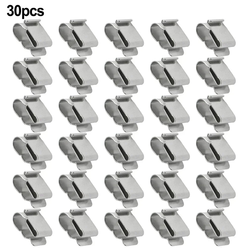10/30/100 PCS 304 Stainless Steel Solar PV Cable Clips/Clamp For PV Solar Cable Wire Installation In Photovoltaic System PRIME RJ SOLAR PH