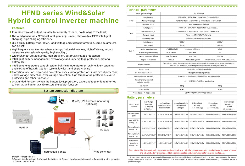 24V 48V 5KW 8KW 10KW 20KW Sine Wave Photovoltaic Inverse Control Integrated Machine Solar Hybrid Inverter with MPPT Controller