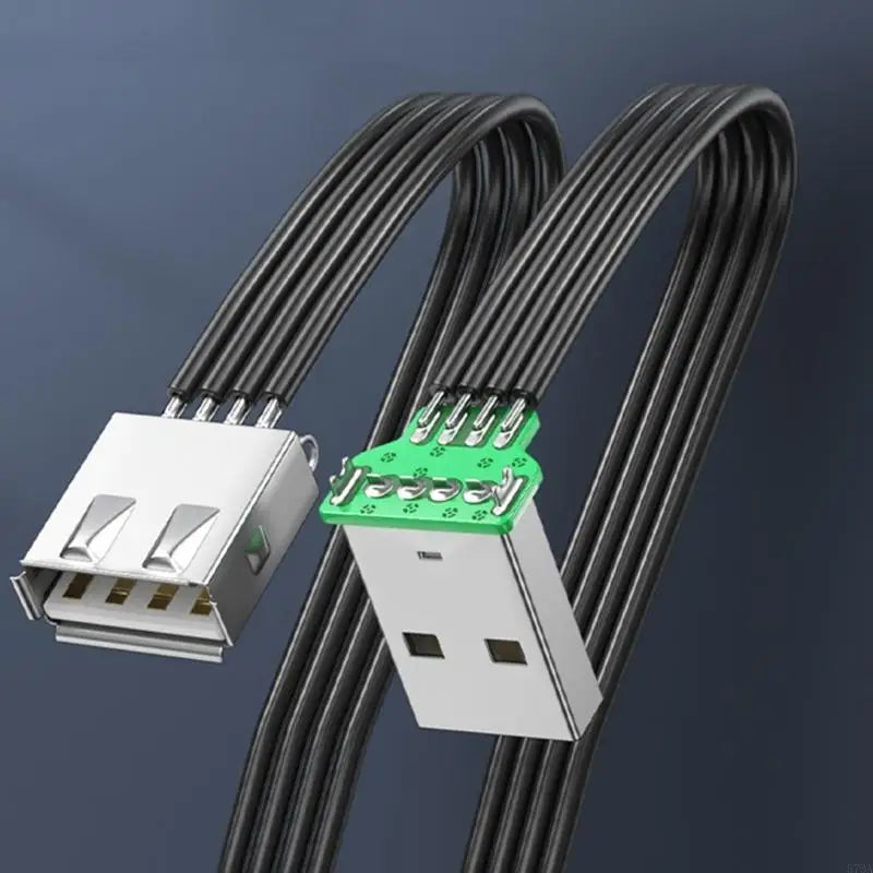 920L FPV Flat Thin Ribbon FPC Cable Standard USB A Male to Female Flexible Silicone Power Cord 480Mbps Transfer Speed