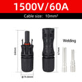 Solar Connectors Waterproof IP68 Solar Panel 1500V 30A/50A PV Plug Cable Male Female Photovoltaic Systems 2.5/4/6mm2 Cable Plug PRIME RJ SOLAR PH