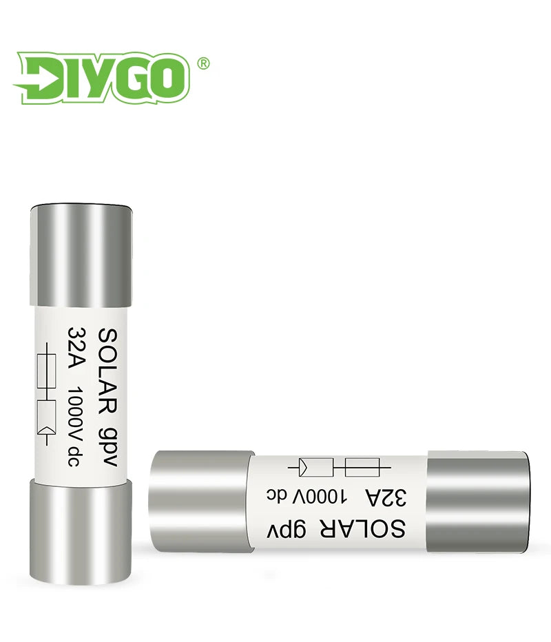 DC PV Fuse 1000V High Voltage For Solar System Short Circuit Protection 1A 2A 3A 4A 5A 6A 8A 10A 15A 20A 25A 30A 32A PRIME RJ SOLAR PH