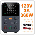 Wanptek DC Lab Power Supply 30V 60V 120V Adjustable Voltage Regulator Preset Voltage Current Dual Input Voltage 220V/110V