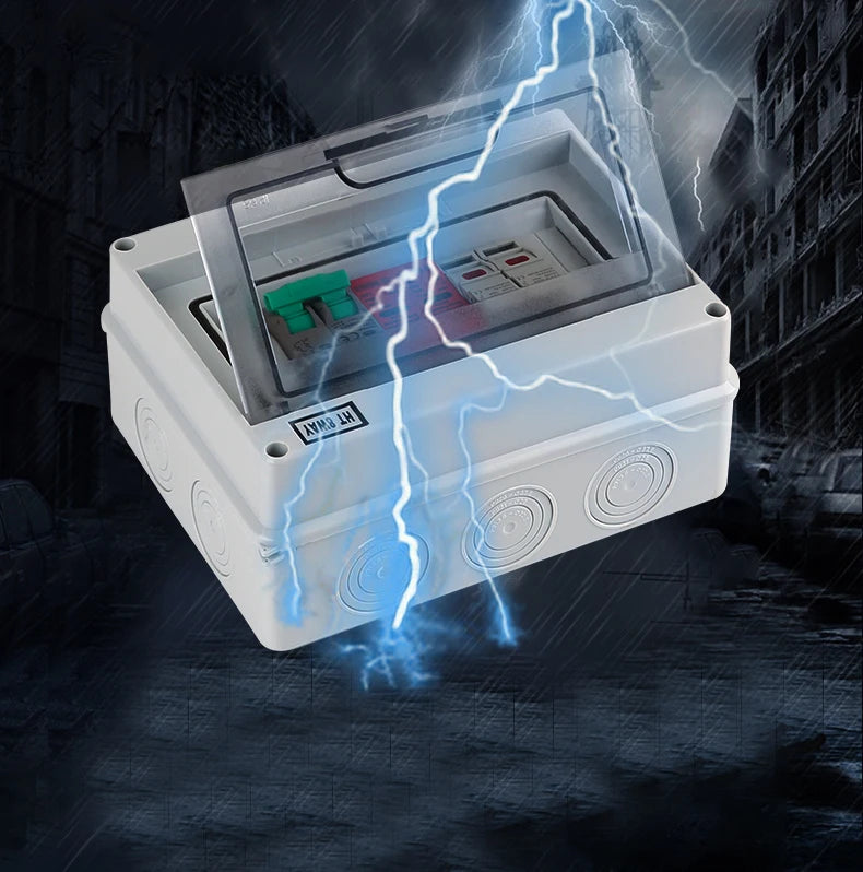 XIONGISOLAR High-quality 600V PV Combiner Box 1-In-1-Out DC with Fuse MCB SPD for Solar Panel Photovoltaic Protection Box