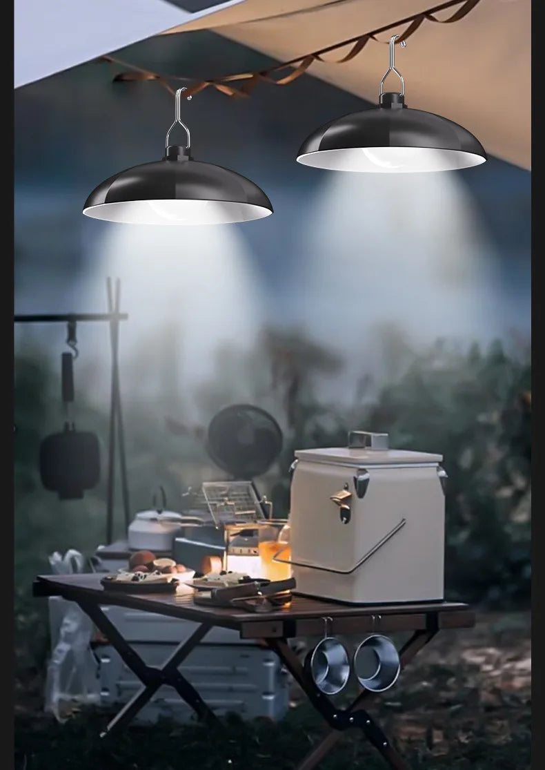 Solar lamp split type solar one tray two super bright pendant light indoor and outdoor remote control light light control waterp
