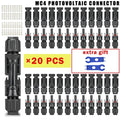 Photovoltaic Solar Connector Kit 1000V 30A 10 20 40 100 200 400 Pcs PV MC Cable 2.5mm2 4mm2 6mm2 Panel Connectors