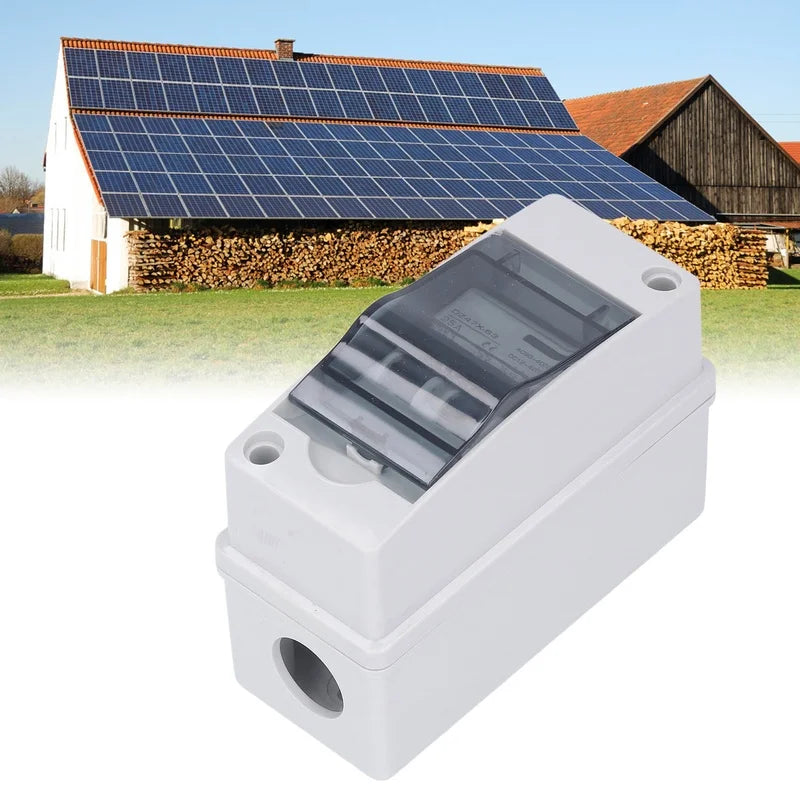 DC Miniature Circuit Breaker 2P 25A DC12V‑400V AC90‑400V Disconnecting Switch IP65 Waterproof for Solar PV System