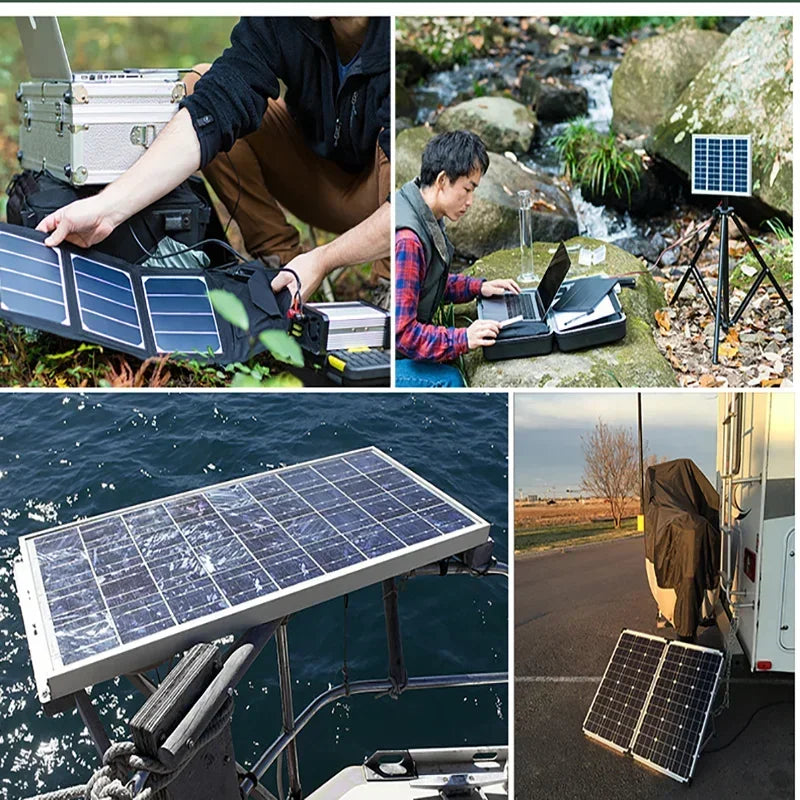 3000W Ultra High Power Solar Panel 12V-24V Efficient Charging Outdoor Household Camping Solar Power Generation System CE FCC