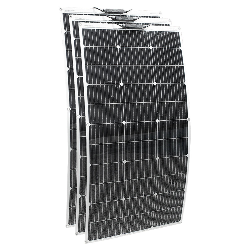 ASUNERGE RGN33-100A 400W Flexible Waterproof Monocrystalline Solar Panel Kit Camping Home Car Off-Grid 12V System CE RoHS 1-Year Warranty
