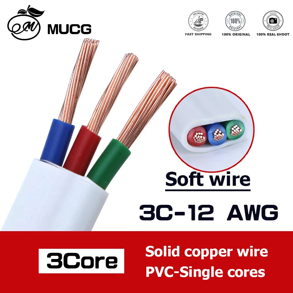 PVC Hard/Soft Jacket cable Solid Copper Cable Home Power cable Copper Wire Jacket wire energy extension Electrical wires 110V PRIME RJ SOLAR PH
