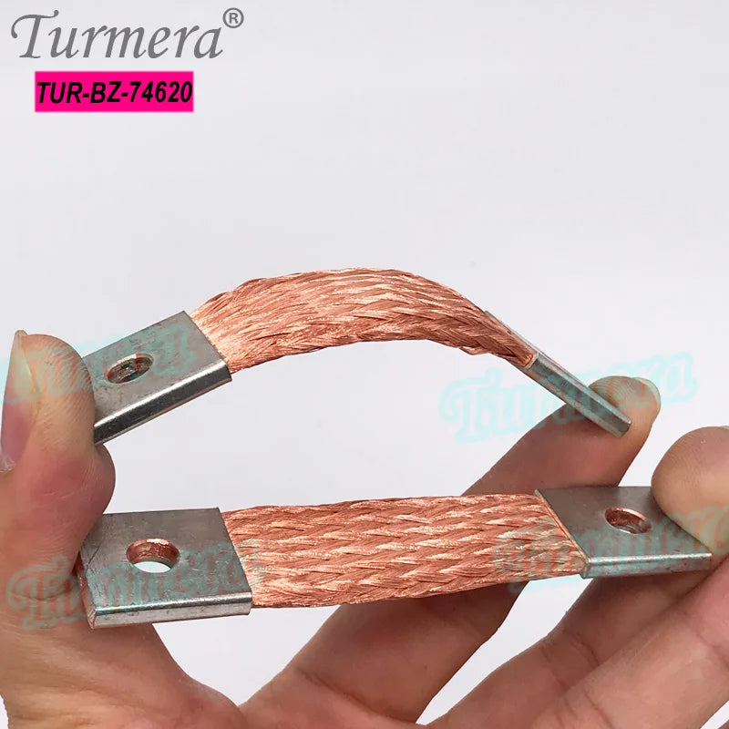 Busbar Lifepo4 Battery Flexible Copper Connecter 2mm Hole to Hole 53 57mm 74mm 400A Use in 12V 280Ah 310Ah 320Ah Lifepo4 Battery