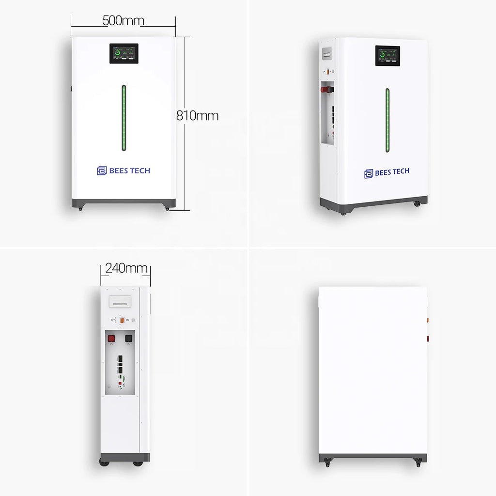 BEES TECH 15kw 48v 51.2v Solar Panel System 10kw Solar Power System Complete Energy Solar Panel Kit