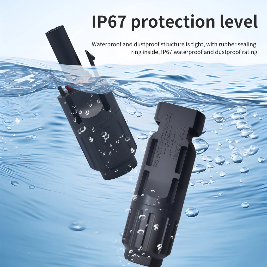 TOMZN 2 sets of PV Solar Connectors 1000V 1500V 32A 45A Panel Branch PV Photovoltaic Wire/Board Terminal Box Inverter IP67 10LOT PRIME RJ SOLAR PH