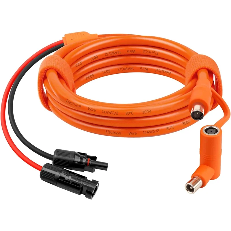 SHGO-Solar Panel Extension Cord, 2M DC 8Mm Adapter Cable With Solar Connector To DC7909/8020 Male Plug, Tinned Copper Wire PRIME RJ SOLAR PH