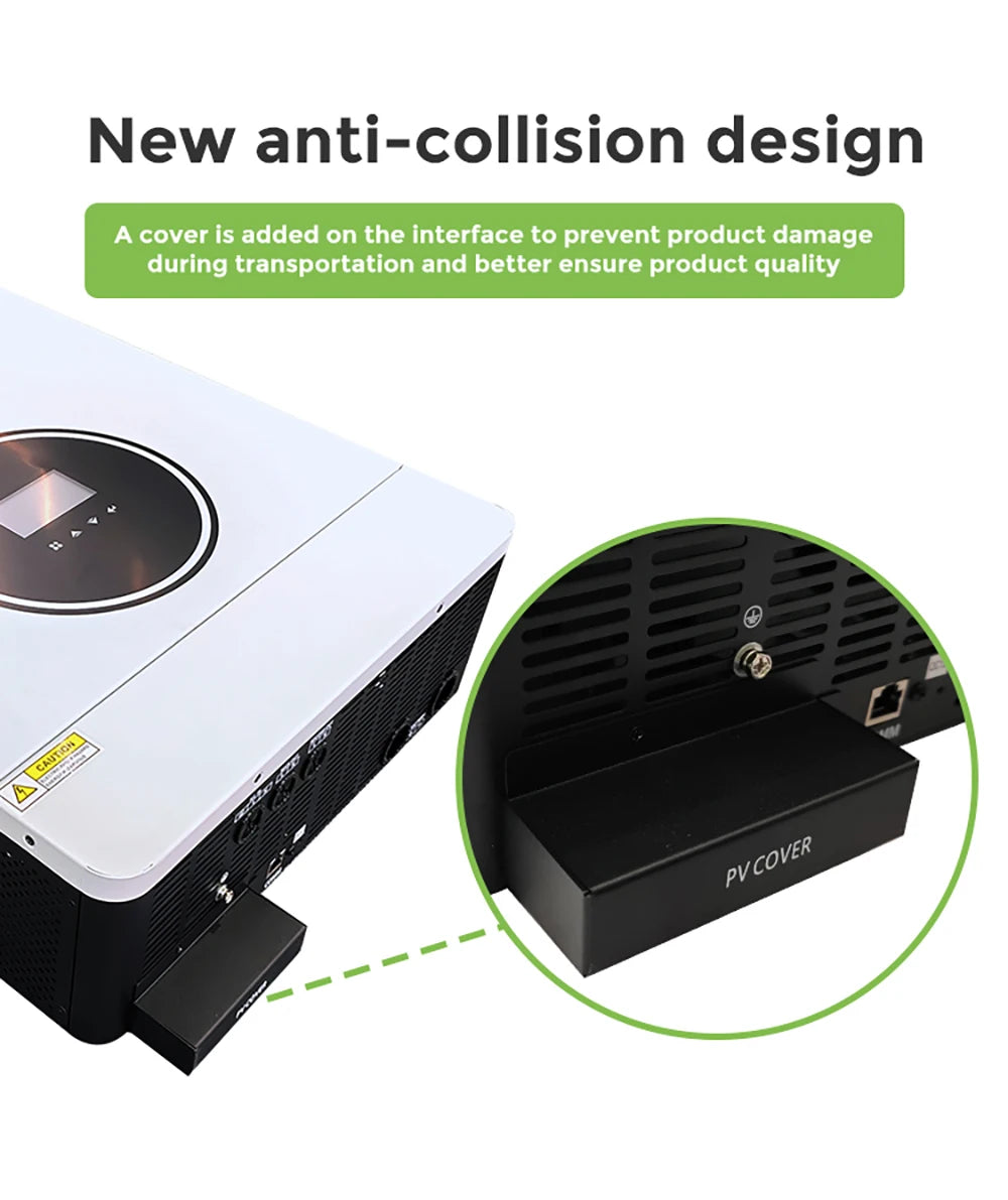 GOOTU 6.2KW/10.2KW Hybrid Solar Inverter Dual Output 24V/48V MPPT 160A Pure Sine Wave On/Off Grid for Home Power Supply