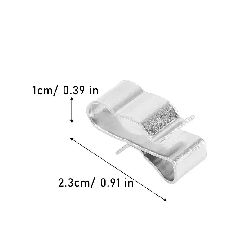 100/10Pcs Double-Wire Clip Stainless Steel Photovoltaic Wire Solar Panel Cable Clips Installation Fixing Clamp Wire Fastener PRIME RJ SOLAR PH