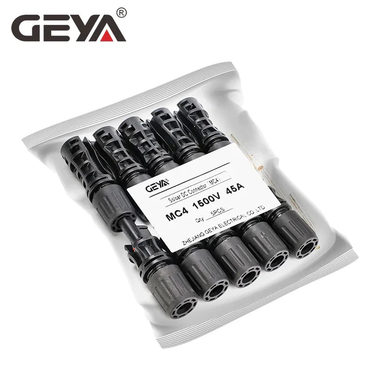 GEYA 5Pairs Solar Connector Male Female 30A 45A Solar Panel Branch Connectors for PV Cable 2.5/4/6mm2 1000VDC 15000VDC