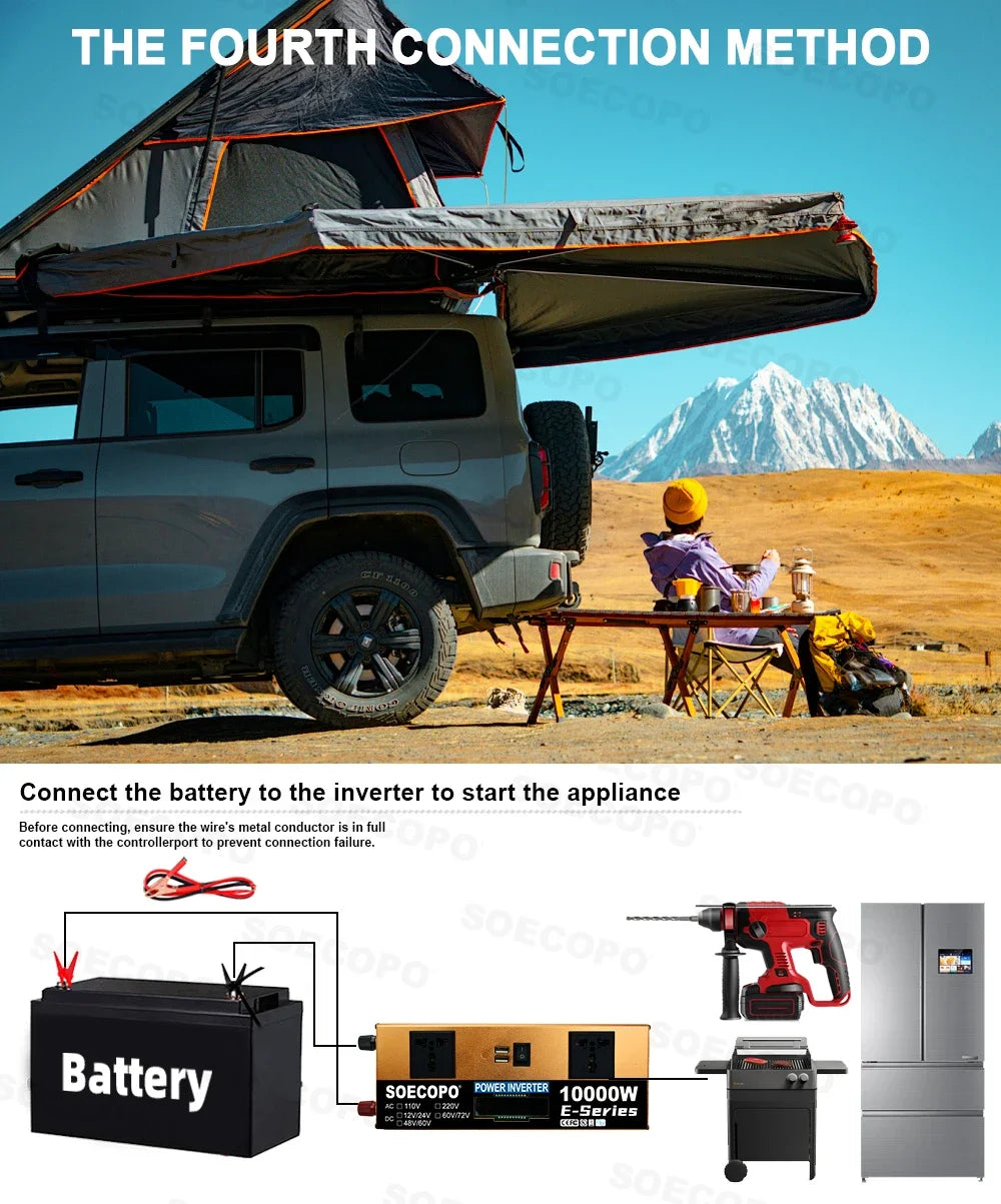 Portable 10000W Peak Solar Kit Complete 12V To 220V 110V Inverter 300W Photovoltaic Panel 100A Controller for Generators Home PRIME RJ SOLAR PH