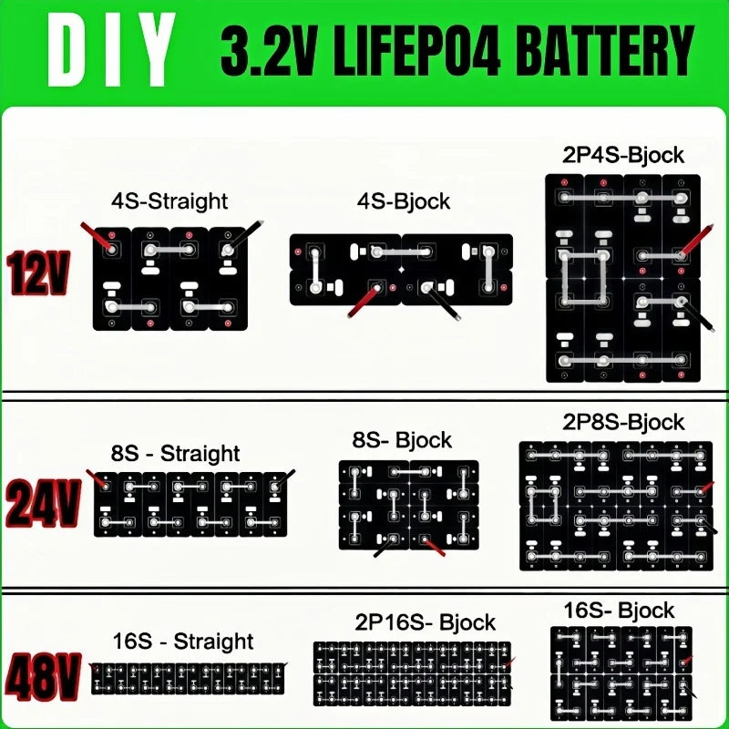 1-32PCS Lifepo4 Battery 3.2v340ah Grade A 10000+Cycle DIY 12V 24V 48V Lithium iron phosphate Cell For Camping Golf Cart