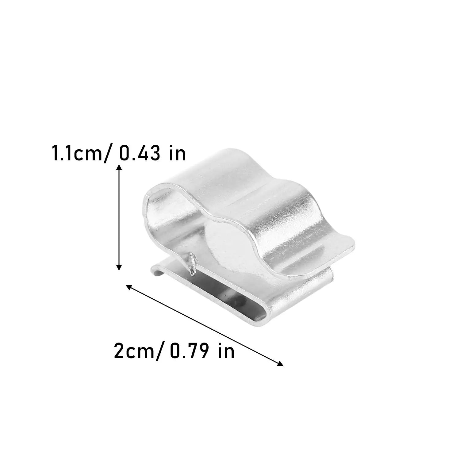 100/10Pcs Double-Wire Clip Stainless Steel Photovoltaic Wire Solar Panel Cable Clips Installation Fixing Clamp Wire Fastener PRIME RJ SOLAR PH