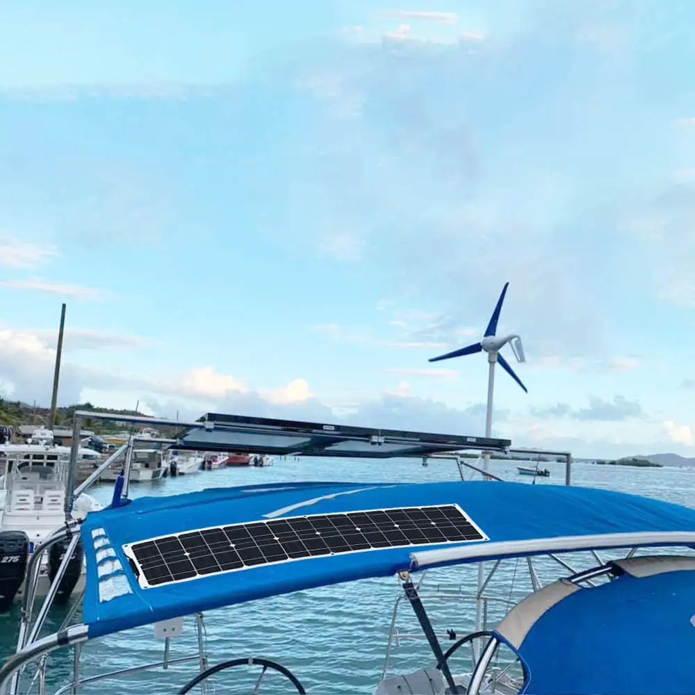 WUZECK Flexible Solar Panel kit 50 Watt  PV Module 100 Watt 12V 24V Solar cable Cell home outdoor Car Boat Battery camping trip PRIME RJ SOLAR PH