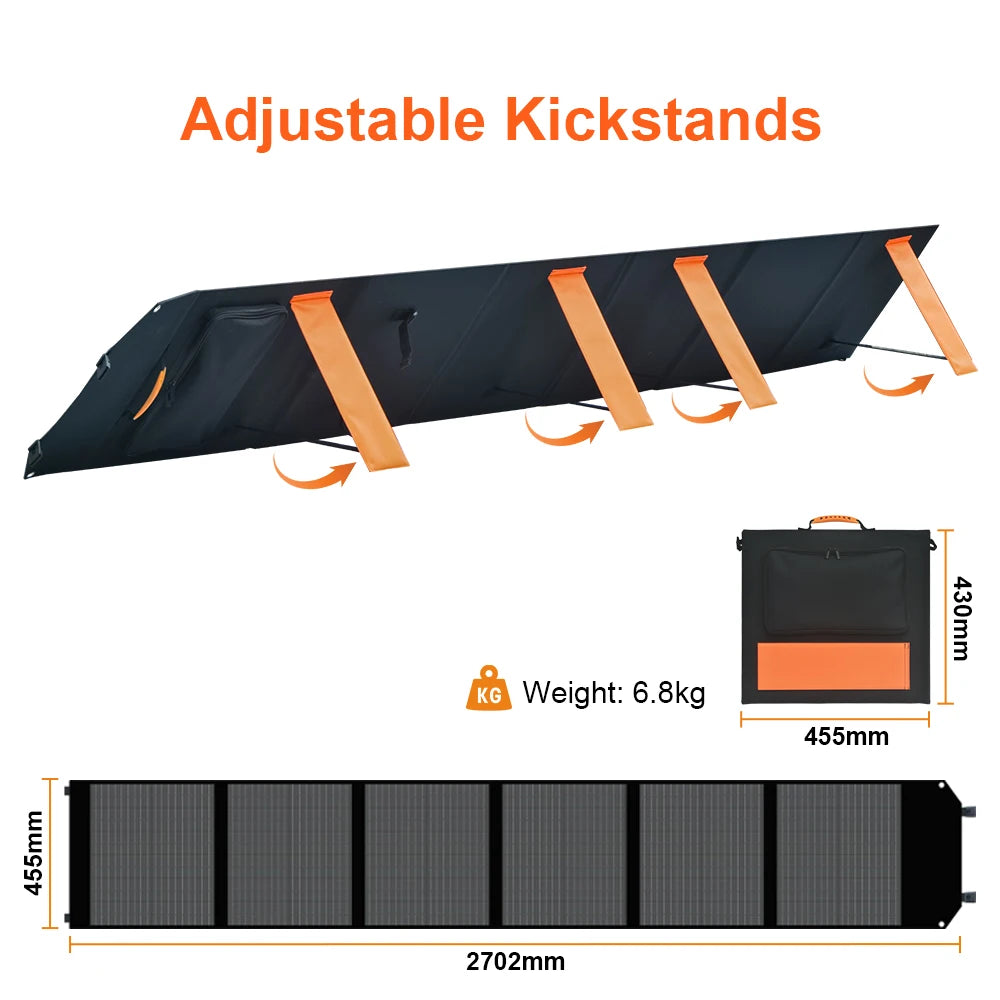 Flexible 200w Solar Panel System solar Generator 36V Camping Power Monocrystalline Silicon Folding Pack Photovoltaic Cell