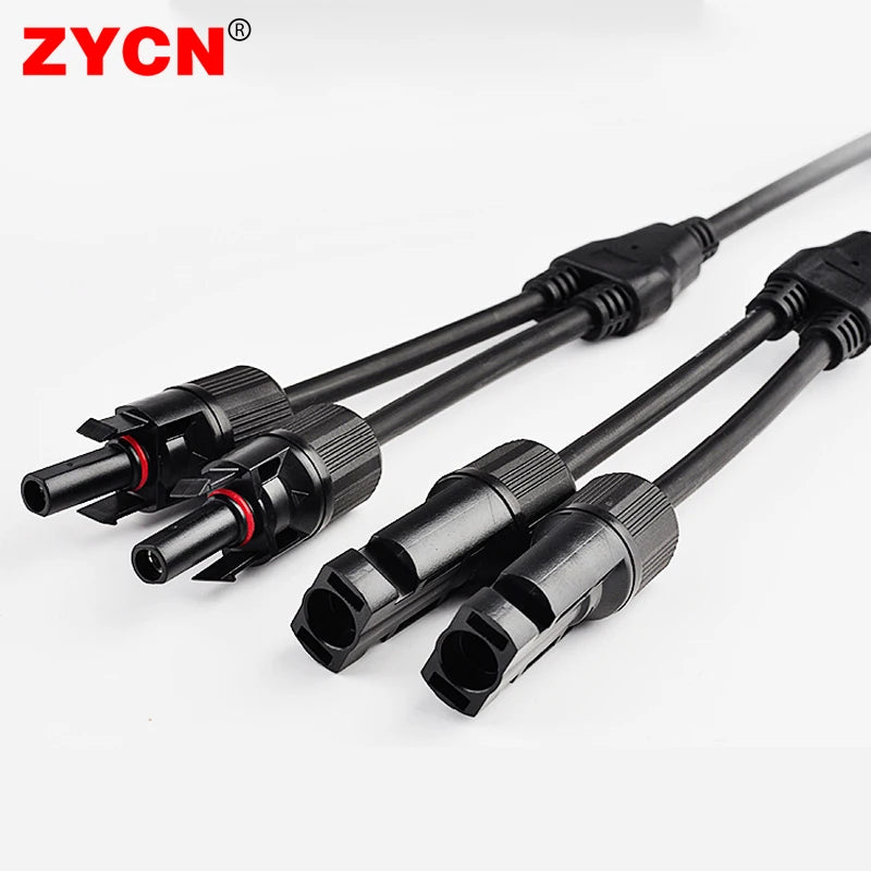 MC4 2Y 3Y 4Y IP68 PV Y Branch Parallel Connector 1000V 30A Male Female Waterproof Solar Panel 2.5-6mm2 Photovoltaic