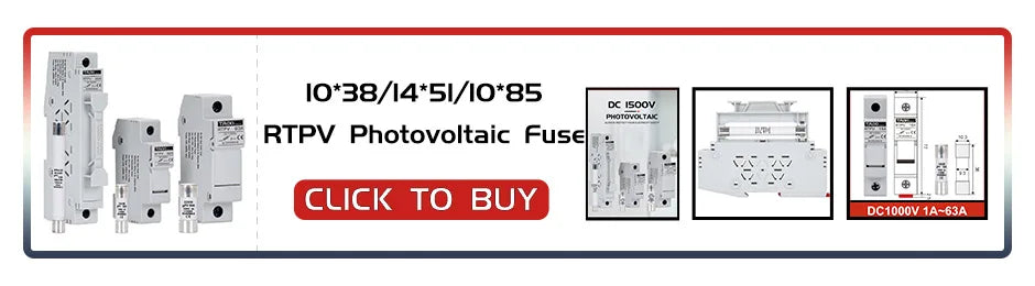 Solar PV MCB DC Circuit Breaker 1P/2P 500V 1000V Photovoltaic disconnect switch 10A 16A 20A 32A 40A 63A 100A 125A PRIME RJ SOLAR PH