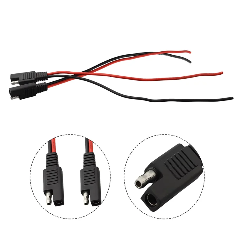 14AWG 18AWG SAE Power Connector Automotive Extension Cable 2 Pin DIY Connector Male Plug Copper Wire Solar Panel Cord Wire E2 PRIME RJ SOLAR PH