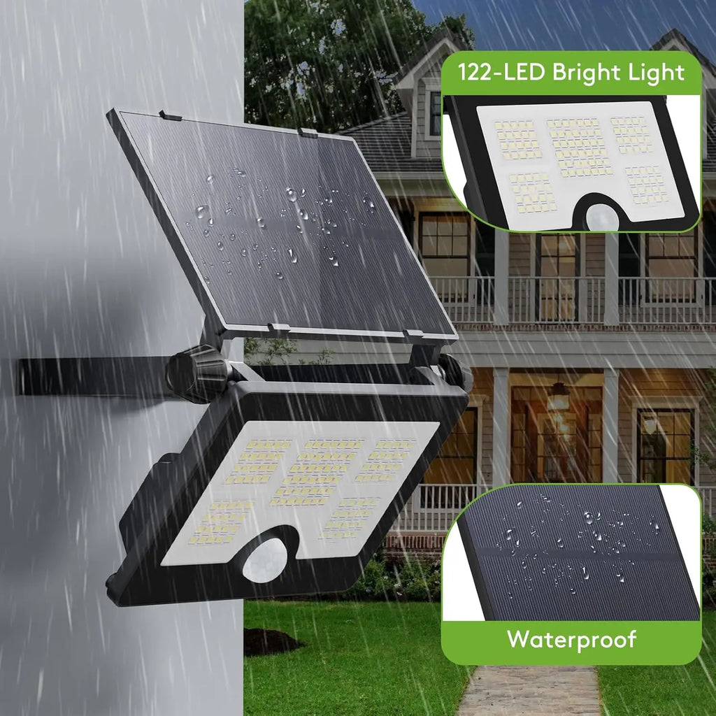 SKYSHADOW 232 LED Solar Floodlight Motion Sensor IP65 Waterproof Adjustable Wide-Angle Outdoor Garden Wall Lamp CCC CE RoHS