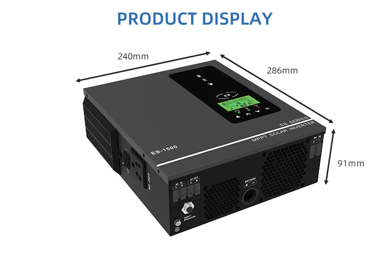 ANERN AN-SCI-MAX Hybrid Solar Inverter 1kW 3kW 4.2kW 6.2kW 10.2kW Built-in MPPT 500VDC PV 230VAC 12V 24V 48V Pure Sine Wave CE RoHS