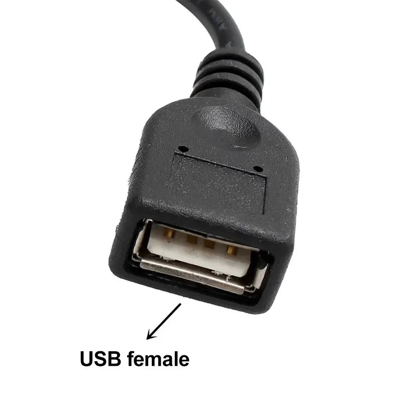 Outdoor Waterproof 2 Pin to USB Female Connector Cable for Solar Light Panel 2 Core Male Female to USB Conversion Wire Adapter PRIME RJ SOLAR PH