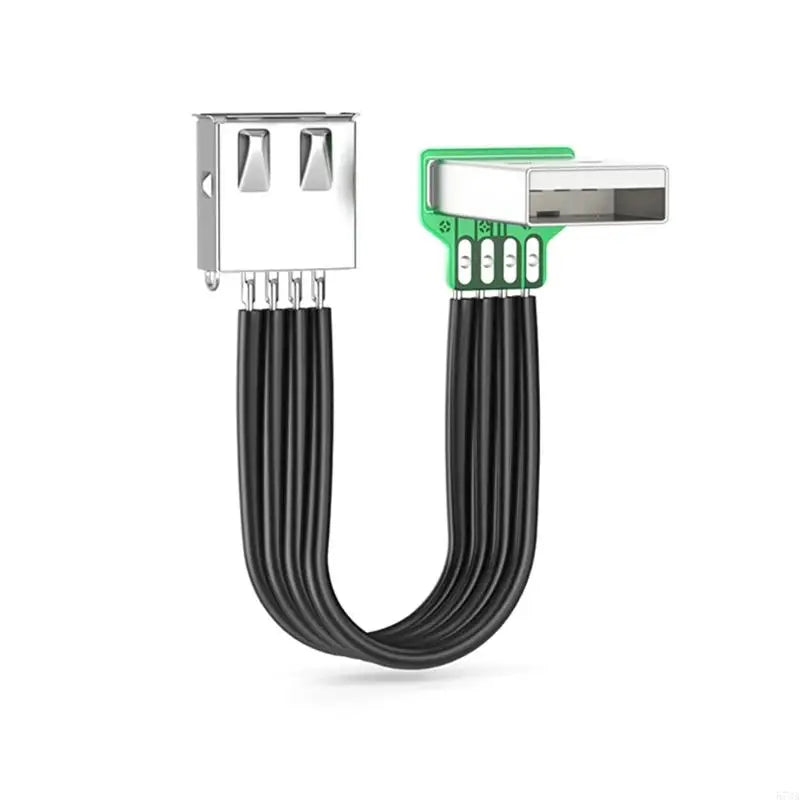 920L FPV Flat Thin Ribbon FPC Cable Standard USB A Male to Female Flexible Silicone Power Cord 480Mbps Transfer Speed