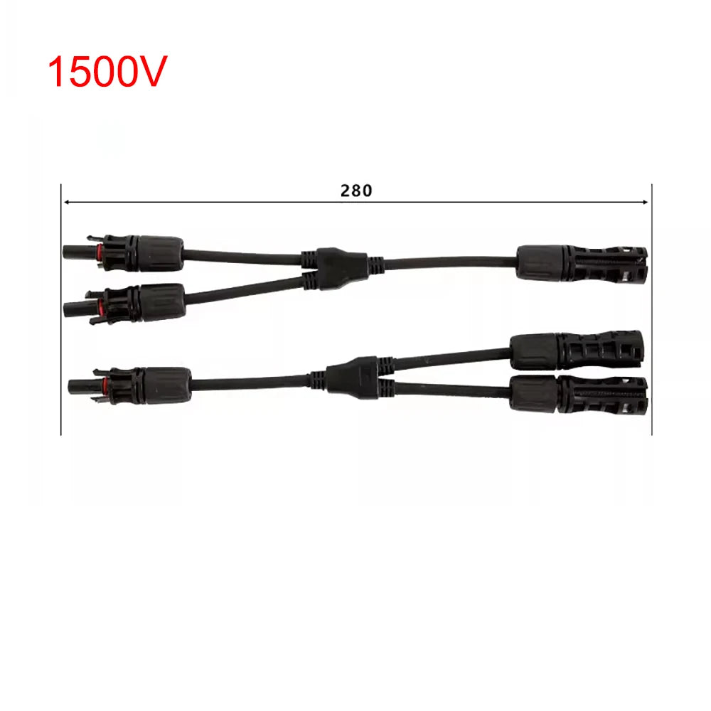 MC4 Solar Panel Cable Connector 30A 1000V MC3/4 Male Female with Solar Diode Fuse IP67 T Y Branch Solar Splitter