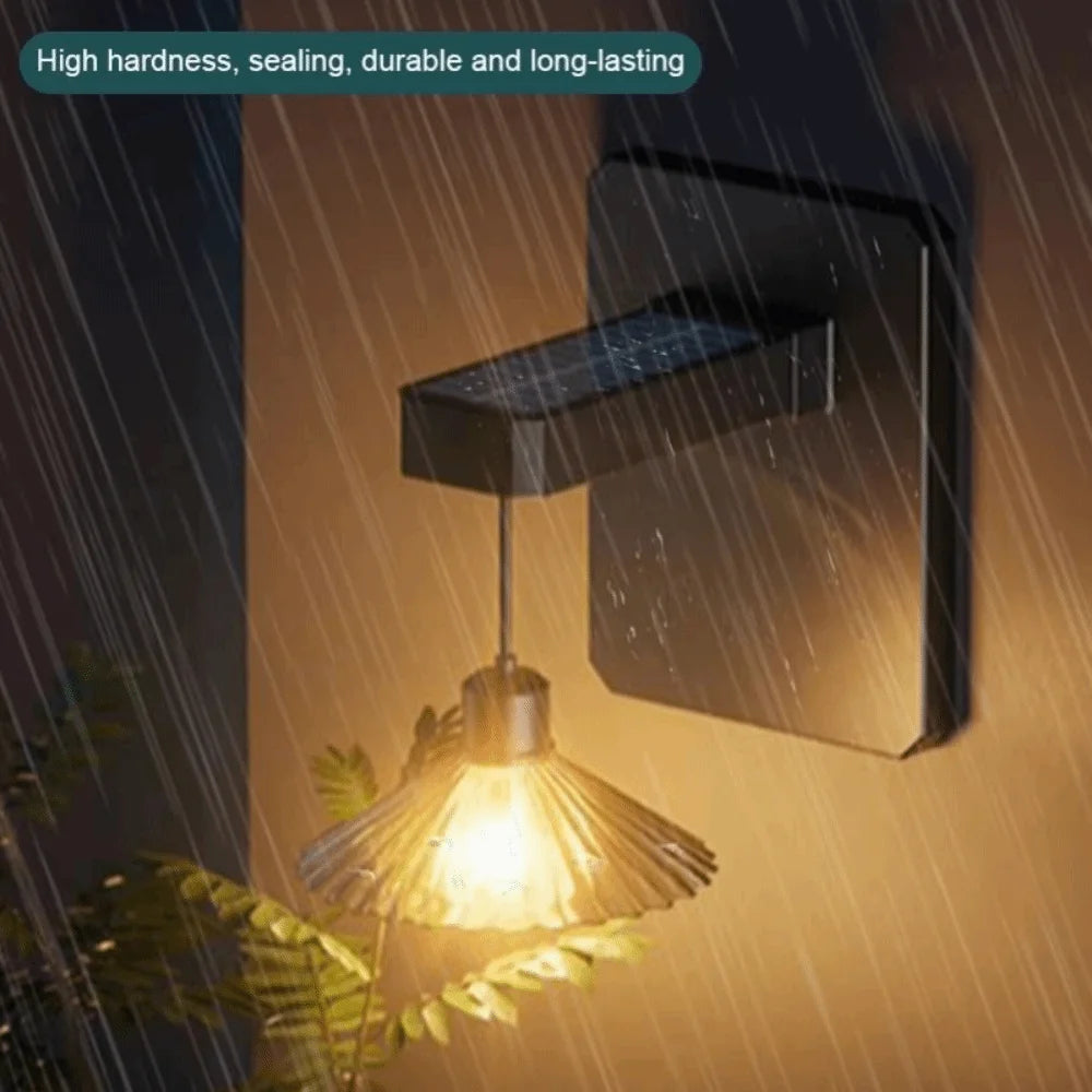 Waterproof LED Solar Wall Lamp Solar Powered Warm Light Auto On/Off Motion Sensor Solar Shed Light Outdoor
