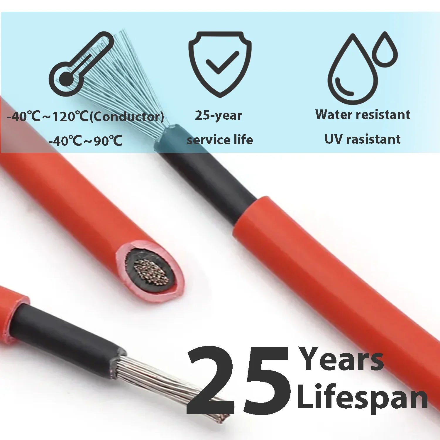 Solar PV Cable Wire 6AWG 8AWG 10AWG 12AWG 4mm2 6mm2 10mm2 16mm2 Tinned Copper Solar Panel Power Cable 30m 50m 100m Solar Wire PRIME RJ SOLAR PH