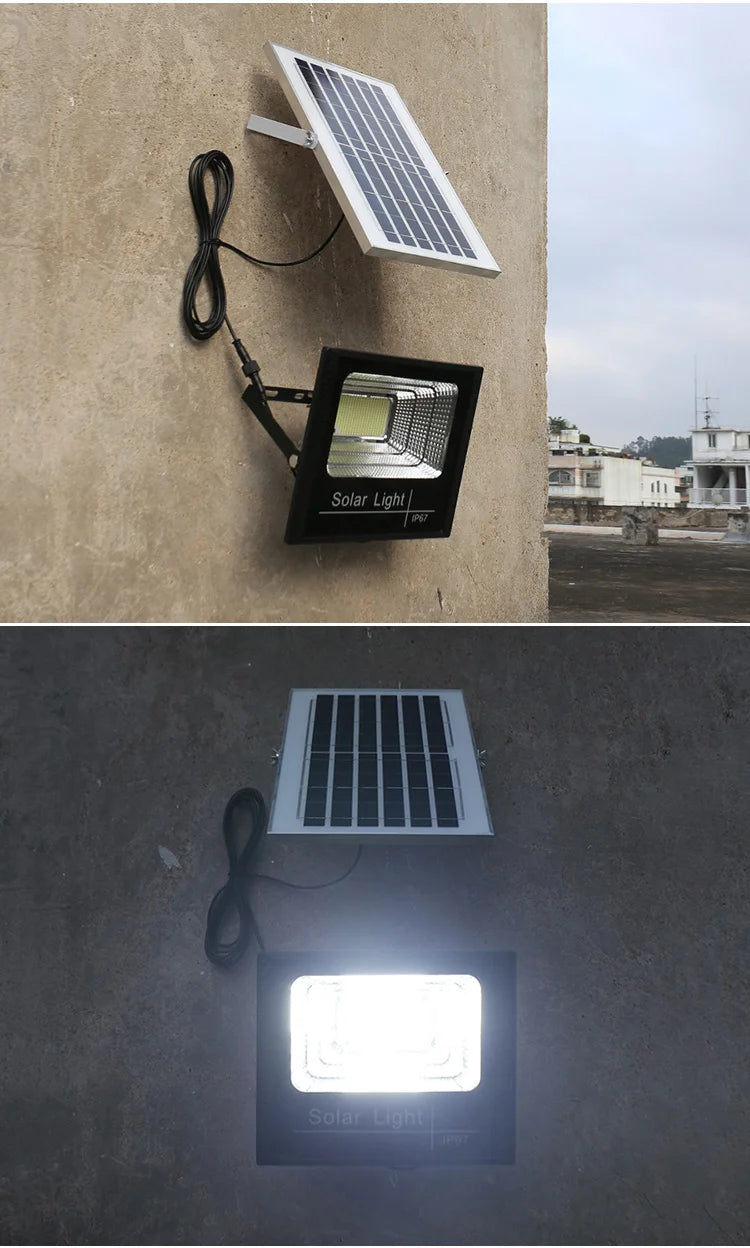 LED Solar Light Flood Lights Outdoor Solar Reflector Spotlights 30W with Remote Control For Garden Street