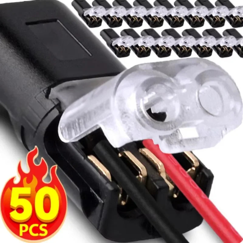 Waterproof  Plug Wire Connector 2 Pin Way Cable Plug Car Electric Wire Snap Connectors Strip Terminal Connection Wholesale PRIME RJ SOLAR PH