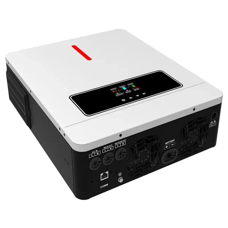 TINGENEU LVD ECO-3.6KW 3600W Solar Hybrid Inverter Charger 24V Pure Sine Wave 110V 120VAC 120A MPPT Solar Charge Controller LCD