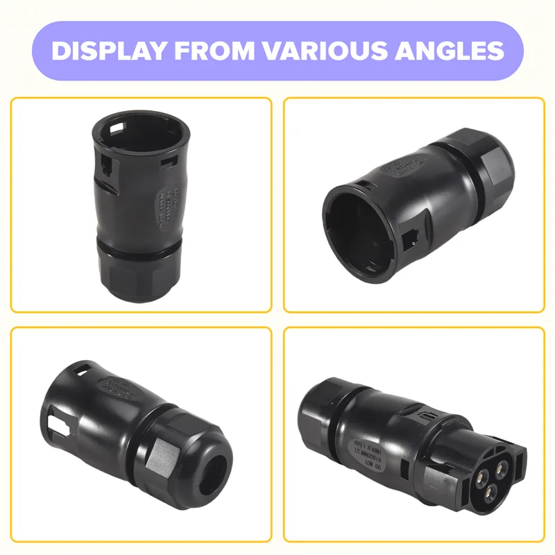 Solar PV Connector Plug Waterproof IP68 4000V 40A For Solar PV System Panel Parallel Protection Kit LY01-Female-AT64 PRIME RJ SOLAR PH