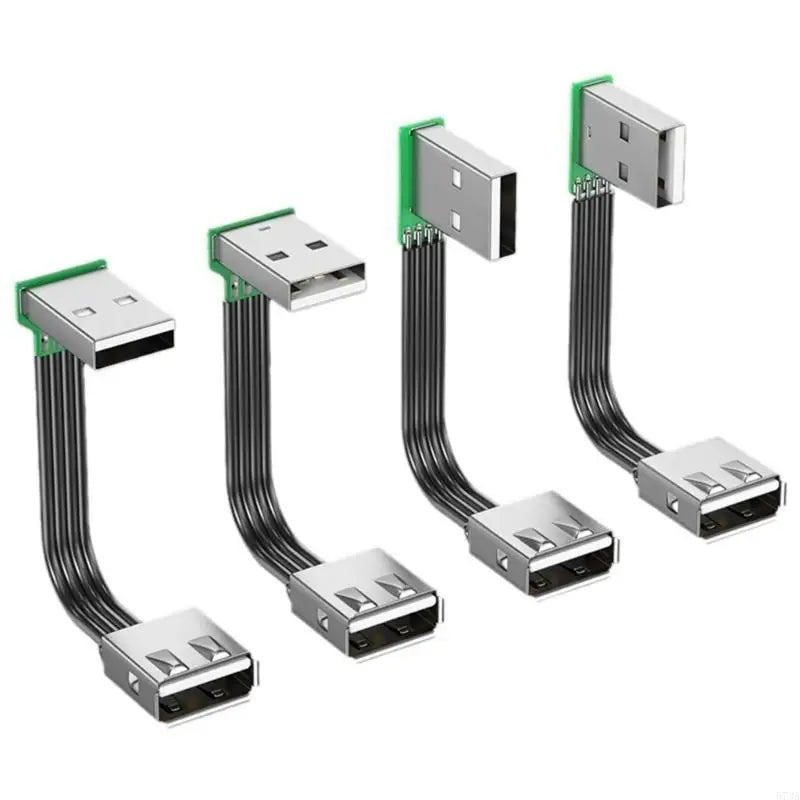 920L FPV Flat Thin Ribbon FPC Cable Standard USB A Male to Female Flexible Silicone Power Cord 480Mbps Transfer Speed