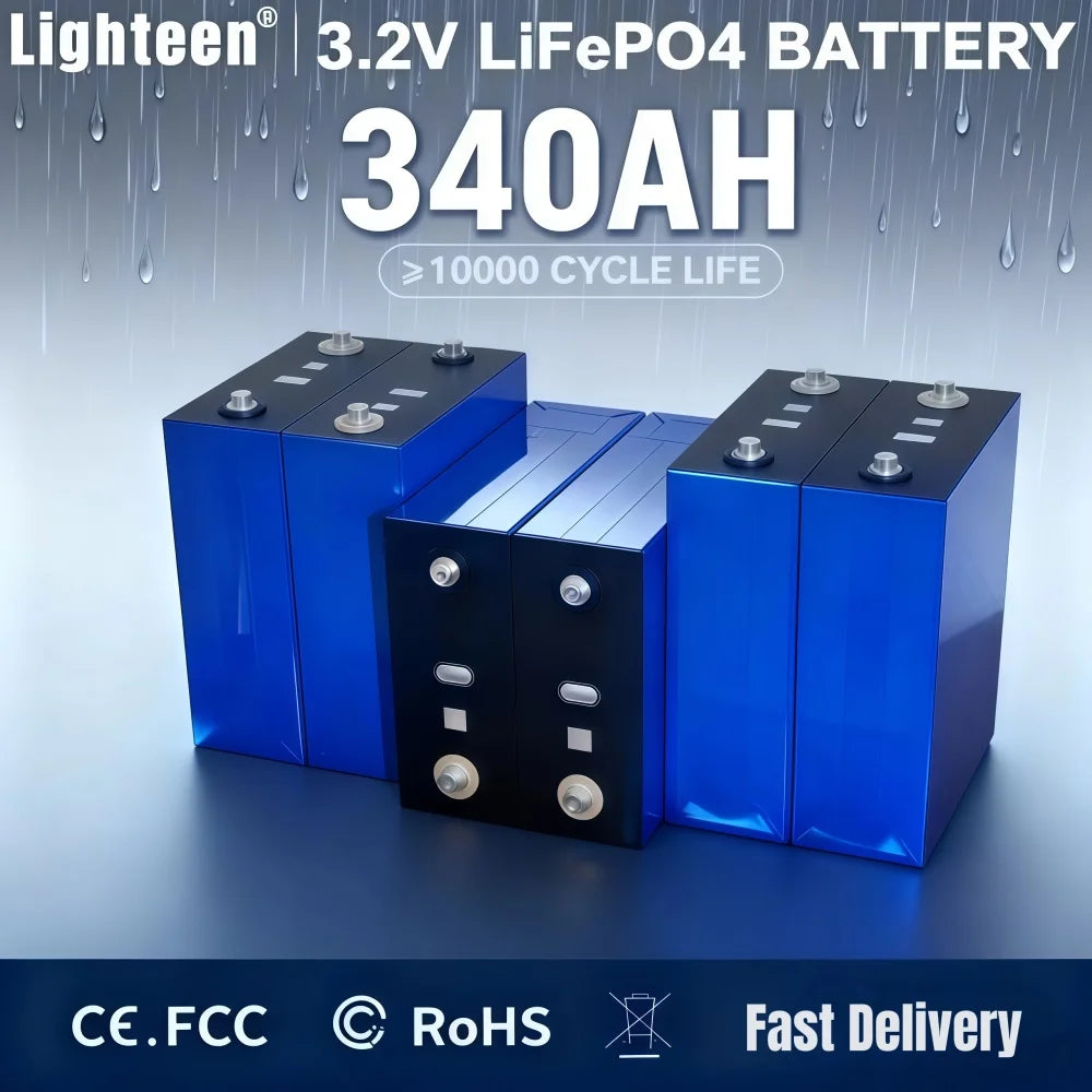 1-32PCS Lifepo4 Battery 3.2v340ah Grade A 10000+Cycle DIY 12V 24V 48V Lithium iron phosphate Cell For Camping Golf Cart